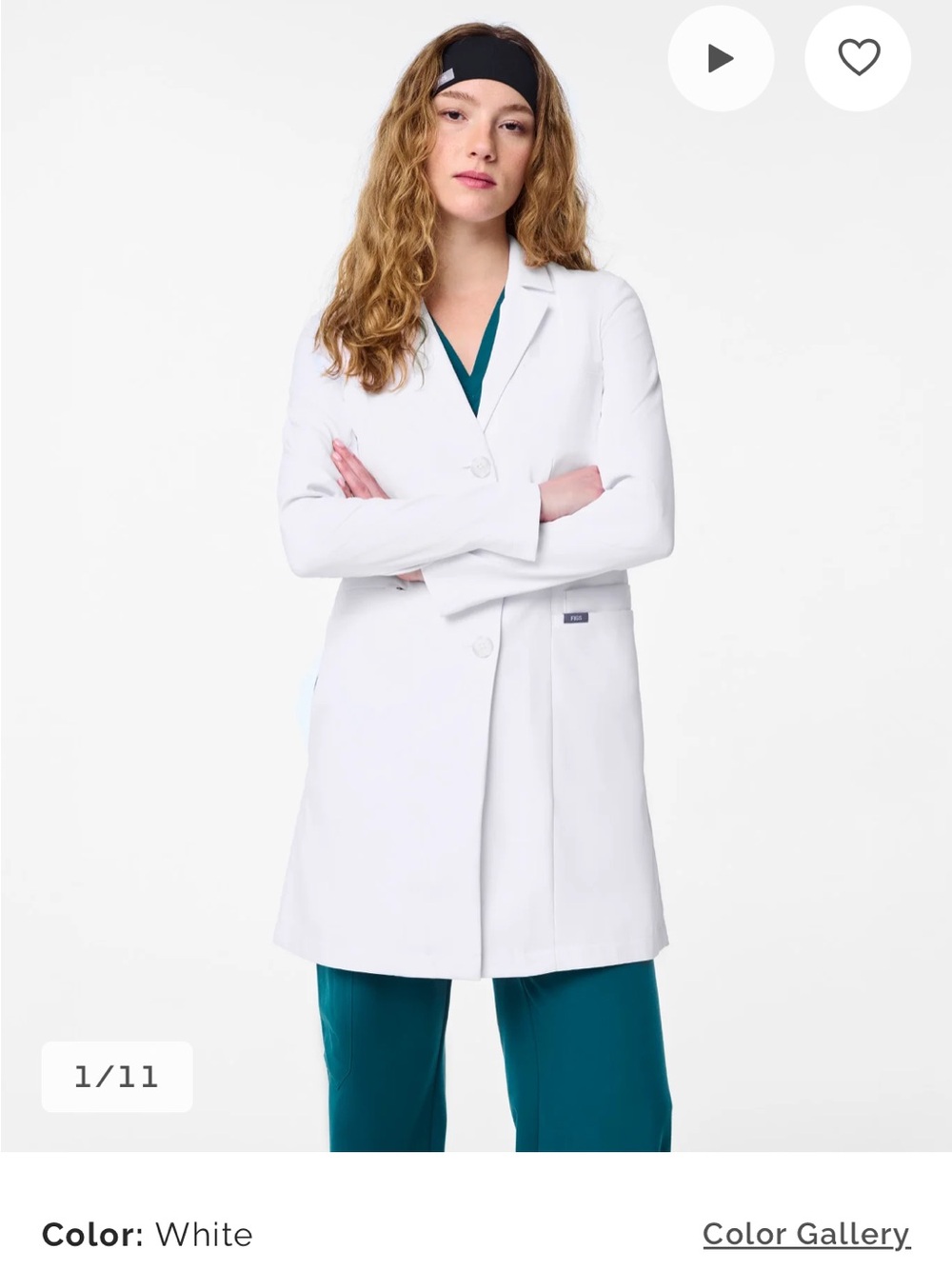 Figs Bellevue Slim Lab Coat